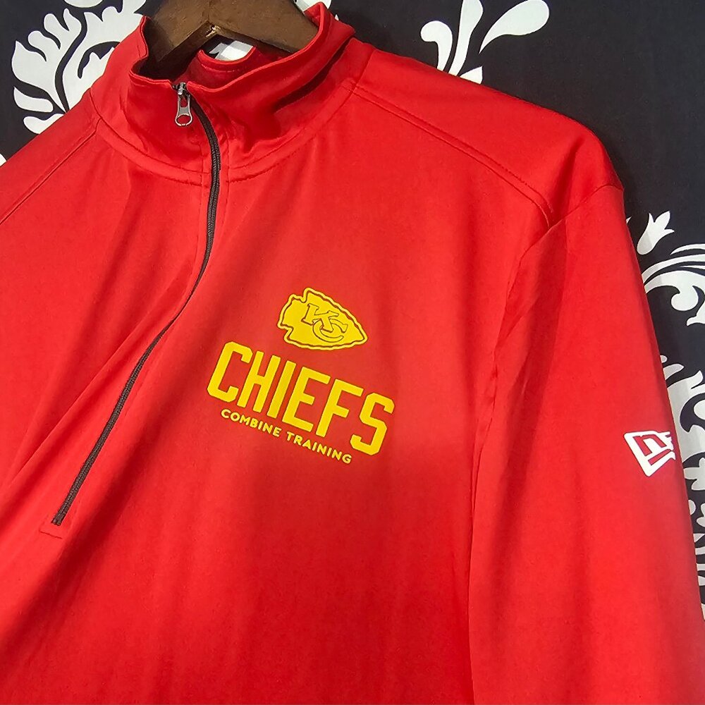 NFL Apparel Chiefs Size Large Combine Training Half Zip Pullover